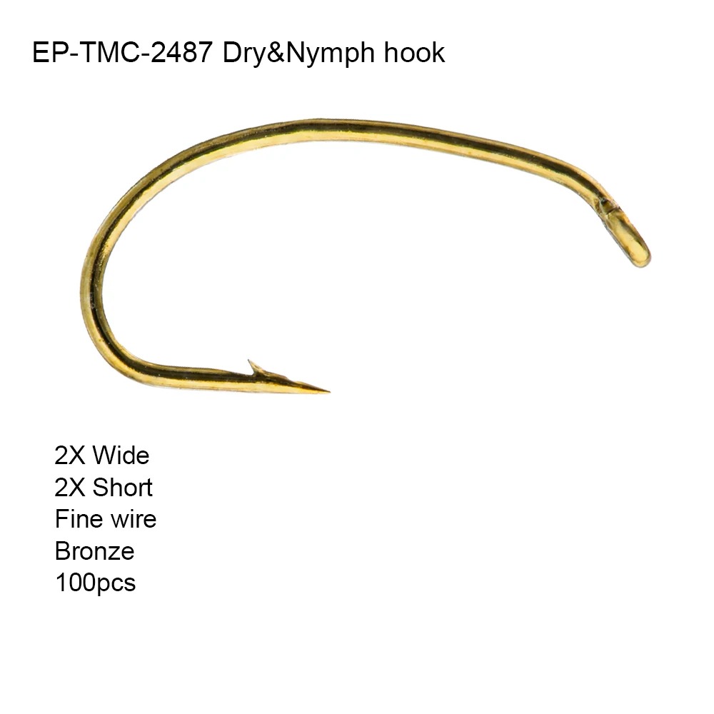 Fishing Hook Barbless - Eupheng 100pcs EP-TMC2487 Anzol de Pesca