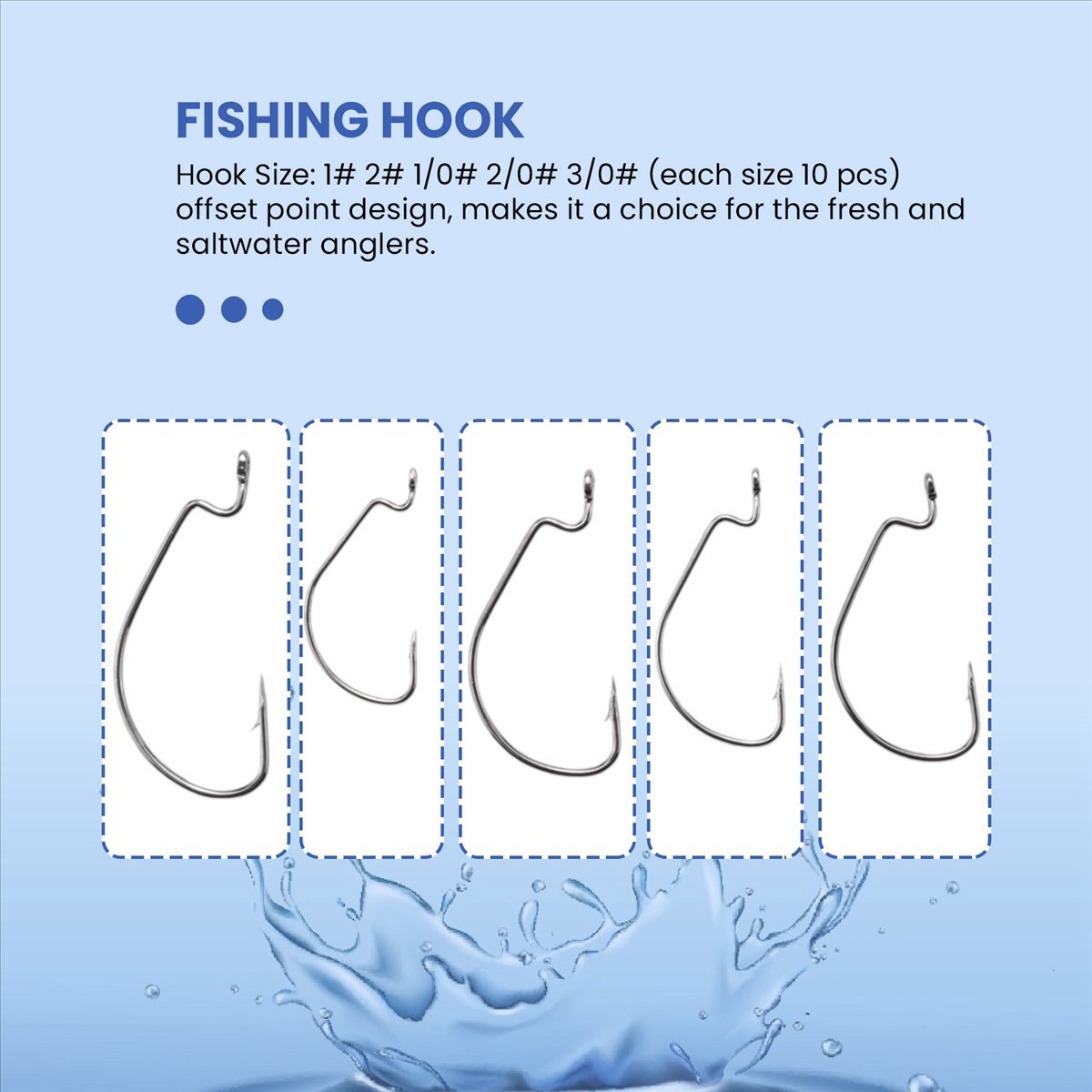 Fishing Hook Jig - AD45 51 Peças de Anzóis de