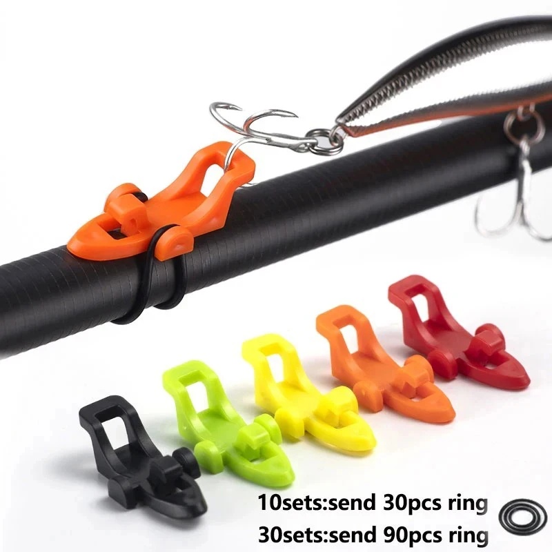 Fishing Hook Jig - 10-20 conjuntos de suportes de segurança