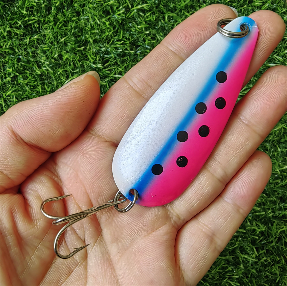 Spinner Colher Metal Lure, isc - Fishing Hook Treble avaliação e preço