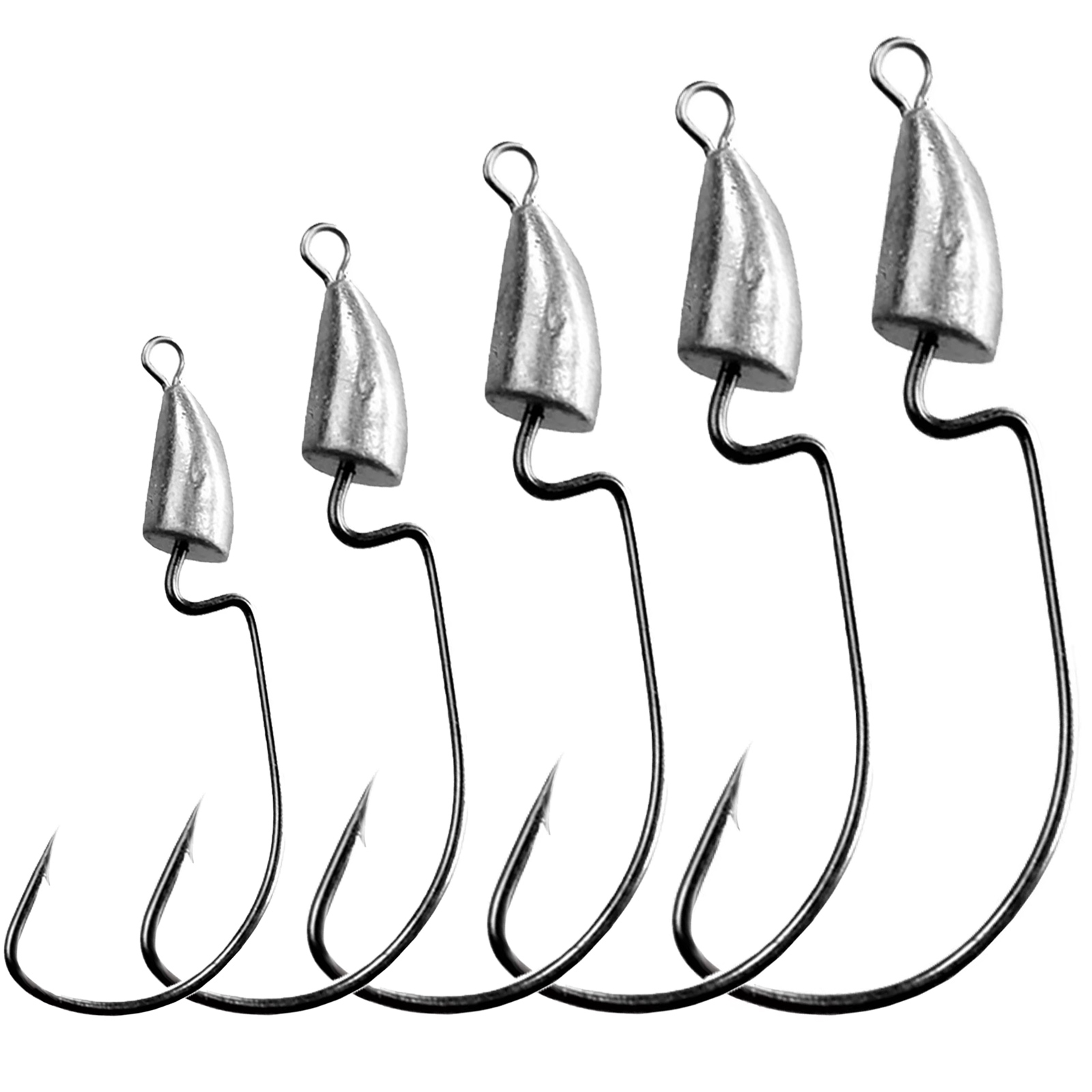 Thkfish 10 pçs manivela gabari - Fishing Hook Weedless avaliação e preço
