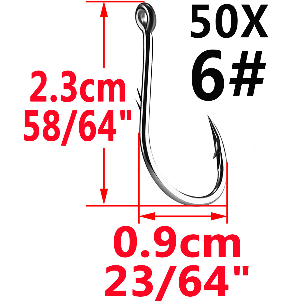50 pçs iseama círculo carpa ol - Fishing Hook Assortment avaliação e preço