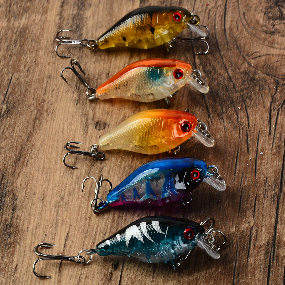 5 pçs flutuante crankbaits isc - Fishing Hook Treble avaliação e preço