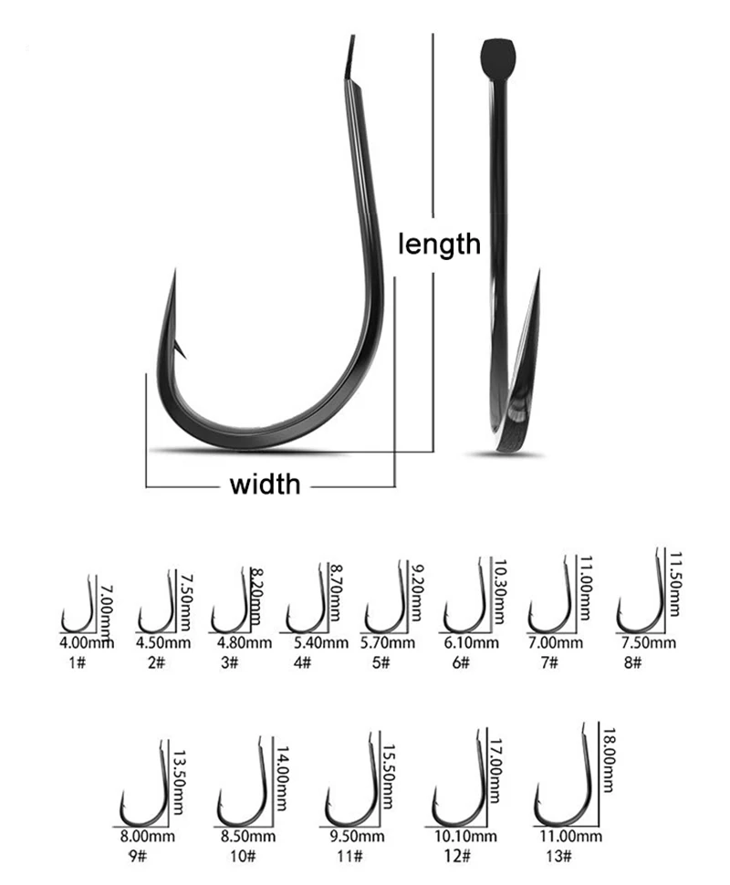 50 peças ganchos de pesca pequ - Fishing Hook Barbless avaliação e preço