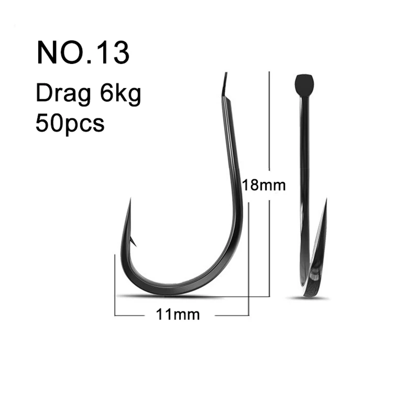 50 peças ganchos de pesca pequ - Fishing Hook Barbless avaliação e preço